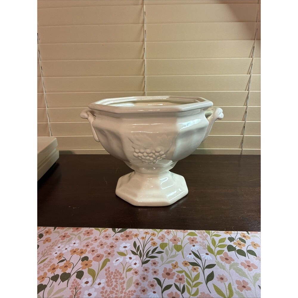 White Grape Inspired Turin with Laddle for Serving Soups Or Gravy Or Sauce